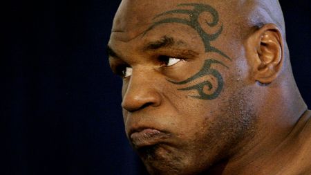 Mike Tyson caught on the camera while training.